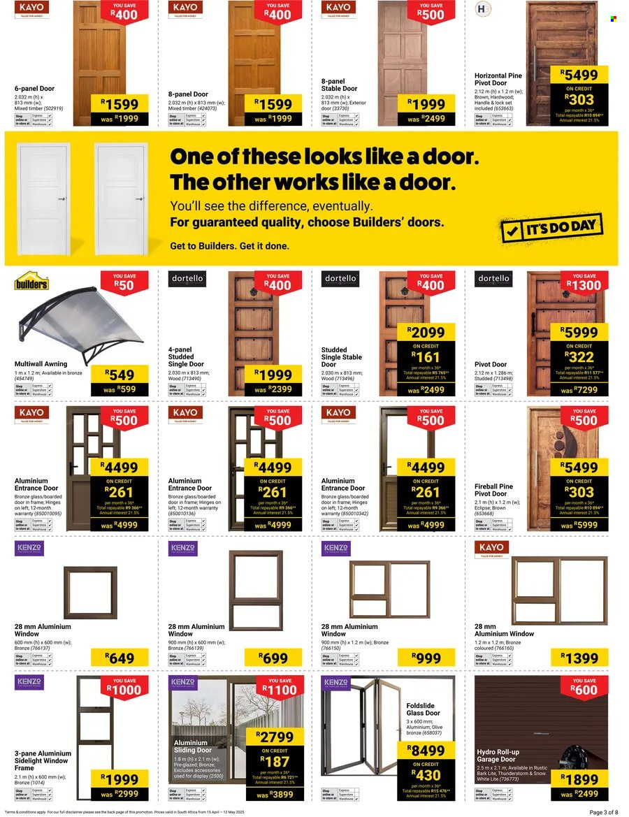 Builders specials - 04.15.2025 - 05.12.2025. 