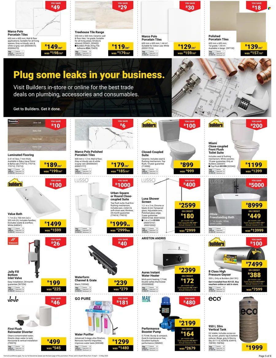 Builders specials - 04.15.2025 - 05.12.2025. 