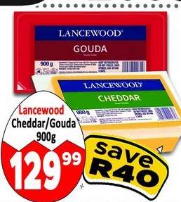 Lancewood Cheddar/Gouda 900g