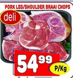 Pork leg/Shoulder Braai chops