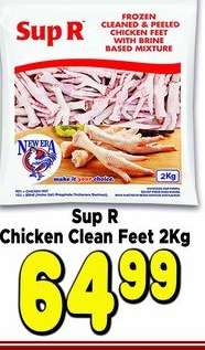Sup R Chicken Clean Feet 2Kg