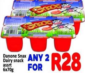 Danone Snax Dairy snack
