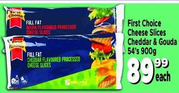First Choice Cheese Slices Cheddar & Gouda
