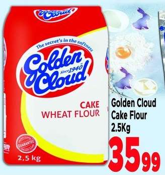 Golden Cloud Cake Flour 2.5Kg