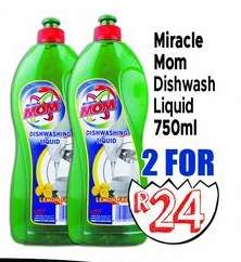 Miracle Mom Dishwash Liquid 750ml