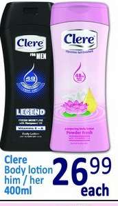 Clere Body Lotion