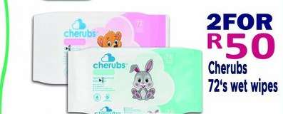 Cherubs 72's wet wipes