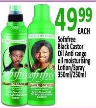 Sofnfree Black Castor Oil Anti range