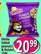 Simba Salted peanuts & Raisins