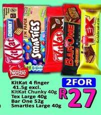 NESTLE CHOCOLATE BARS