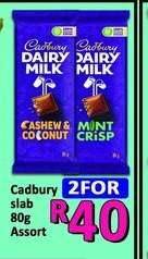 Cadbury slab