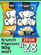 Krunch Popcorn 90g asst