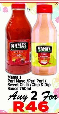Mama's Peri Mayo / Peri Peri / Sweet Chilli / Chip & Dip Sauce