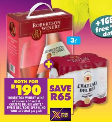 ROBERTSON WINERY WINE & CHATEAU DEL REI