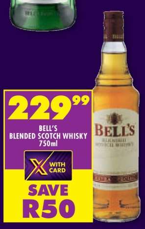 BELL'S BLENDED SCOTCH WHISKY 750ml