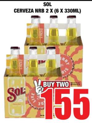 SOL Cerveza NRB 2 x (6 x 330ml)