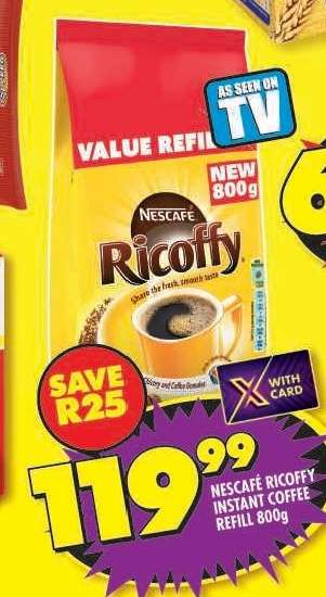 NESCAFÉ RICOFFY INSTANT COFFEE REFILL 800g