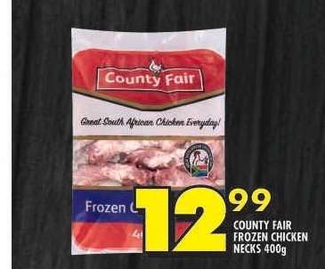 COUNTY FAIR FROZEN CHICKEN NECKS 400g
