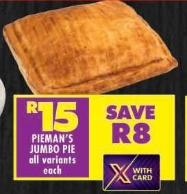 PIEMAN'S JUMBO PIE