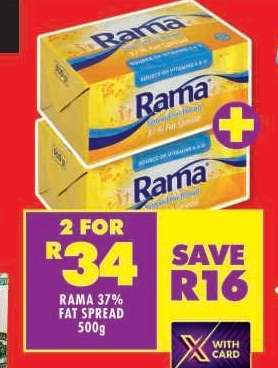 RAMA 37% FAT SPREAD 500g