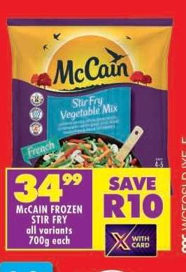 McCAIN Frozen Stir Fry