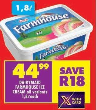 DAIRYMAID FARMHOUSE ICE CREAM
