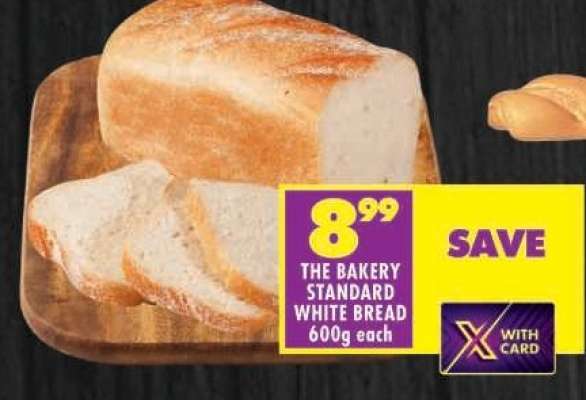 THE BAKERY STANDARD WHITE BREAD