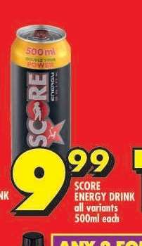 SCORE ENERGY DRINK