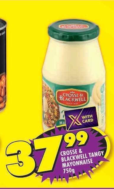 Crosse & Blackwell Tangy Mayonnaise-750g