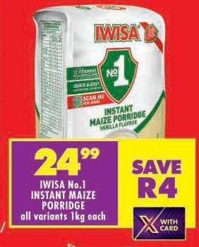 IWISA No.1 INSTANT MAIZE PORRIDGE