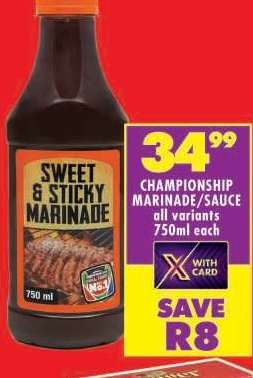 CHAMPIONSHIP MARINADE SAUCE