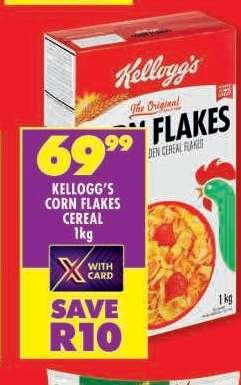 Kellogg's Corn Flakes Cereal 1kg