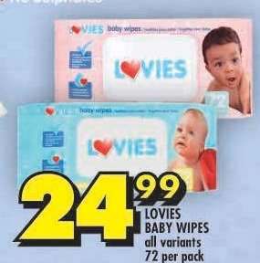 LOVIES BABY WIPES