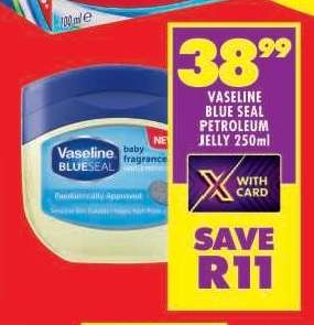 VASELINE BLUE SEAL PETROLEUM JELLY 250ml