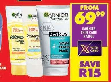 Garnier Skin Care Range