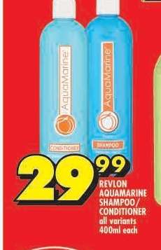 REVLON AQUAMARINE SHAMPOO/CONDITIONER