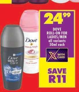 Dove Roll-On for Ladies/Men