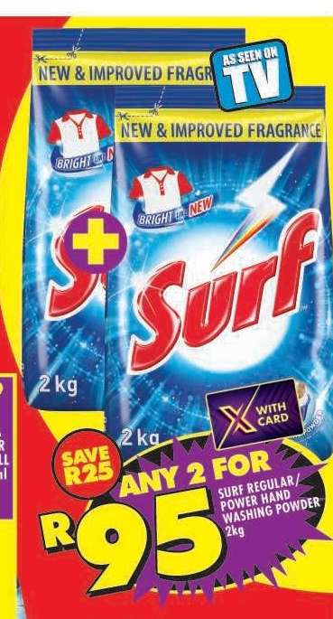 Surf Regular/Power Hand Washing Powder 2kg