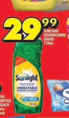 Sunlight Dishwashing Liquid 750ml