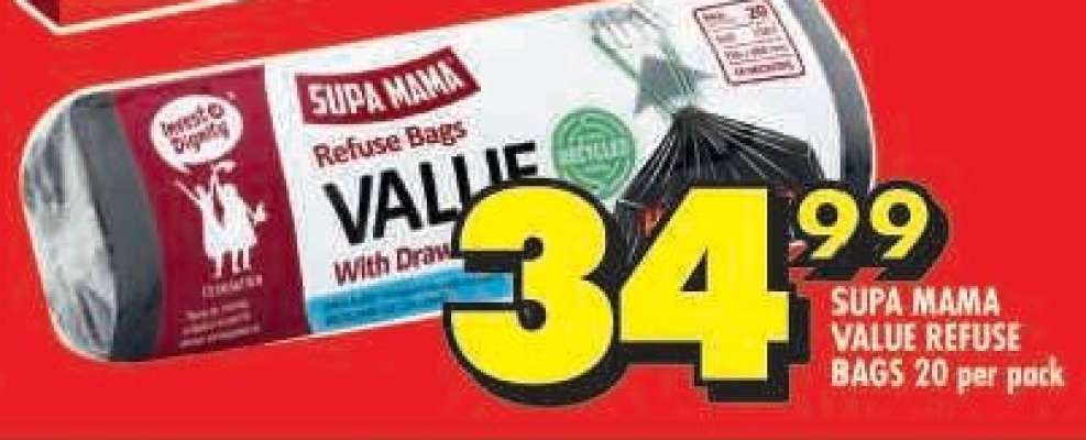 SUPA MAMA VALUE REFUSE BAGS