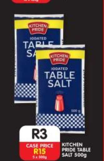 KITCHEN PRIDE TABLE SALT 500g