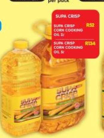 SUPA CRISP CORN COOKING OIL 5L