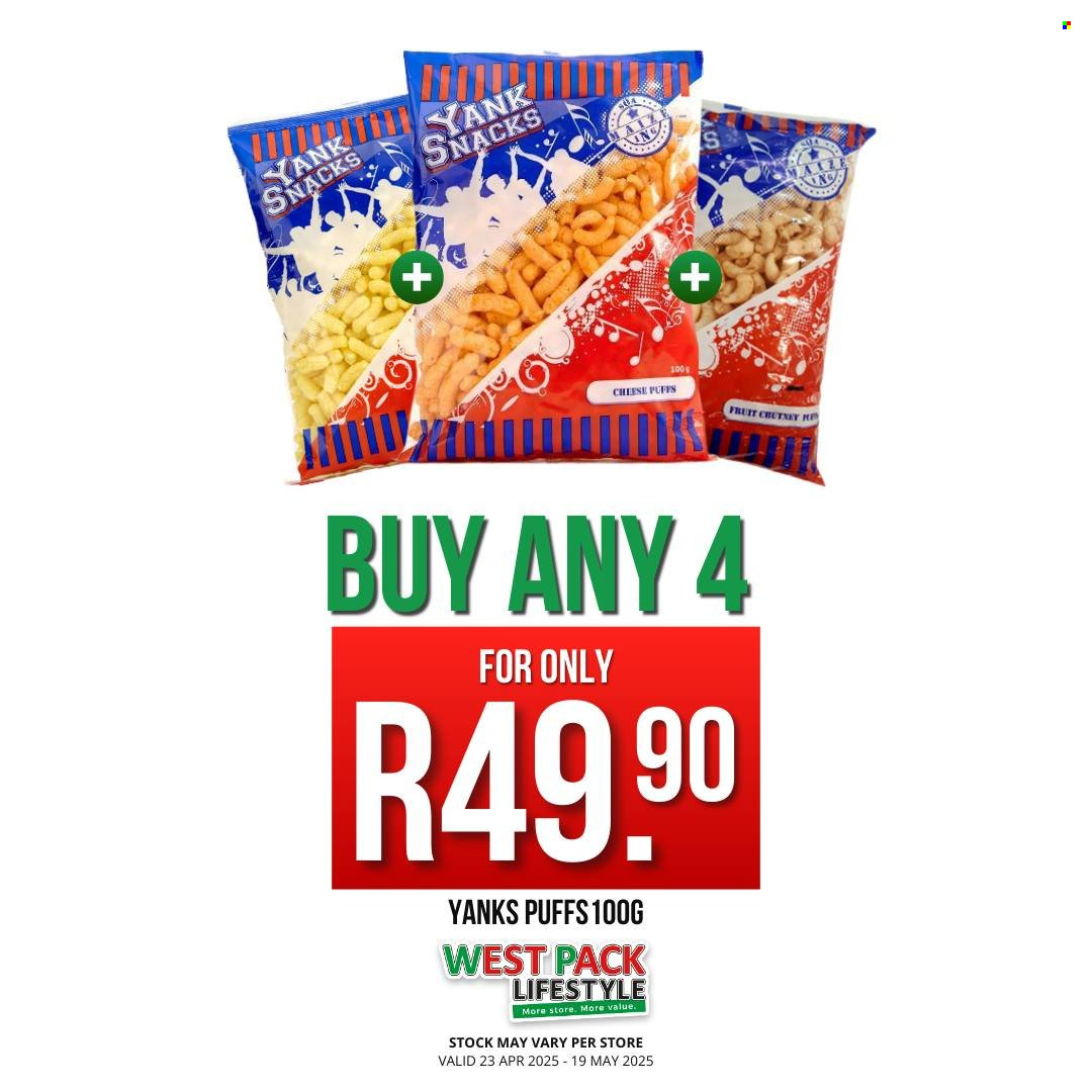 West Pack Lifestyle specials - 04.23.2025 - 05.19.2025. 