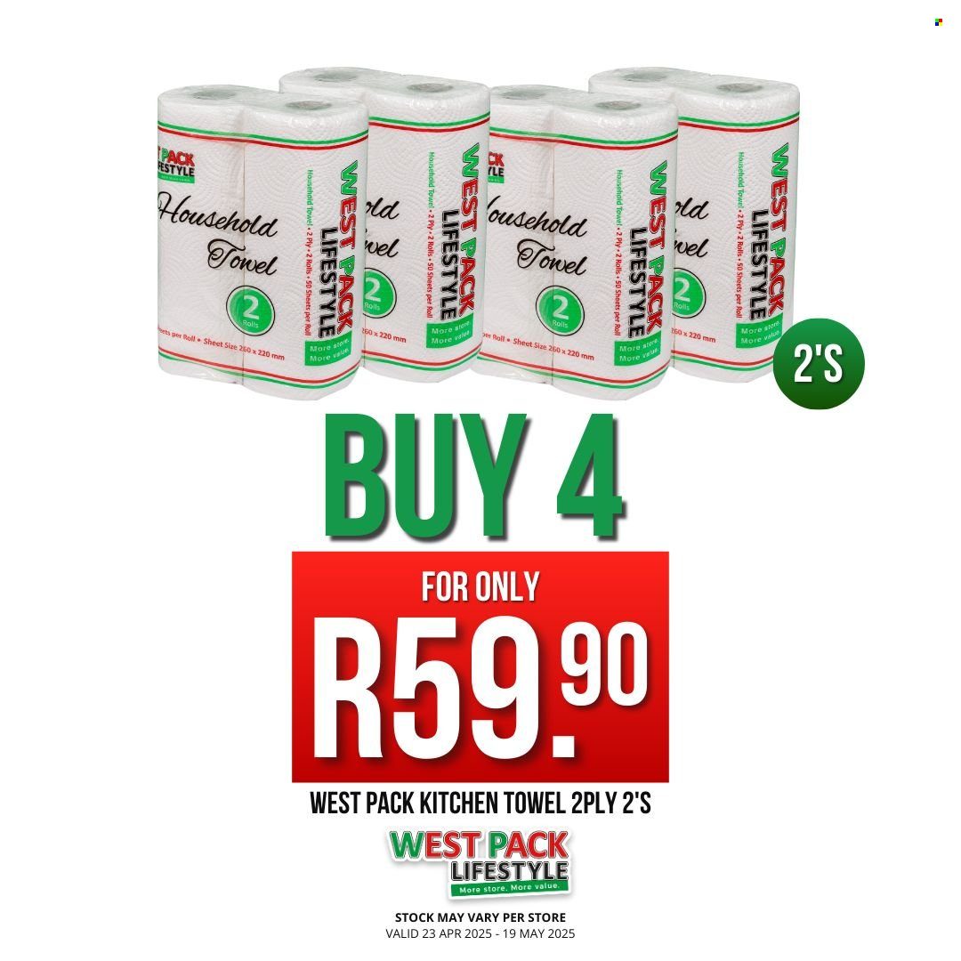 West Pack Lifestyle specials - 04.23.2025 - 05.19.2025. 