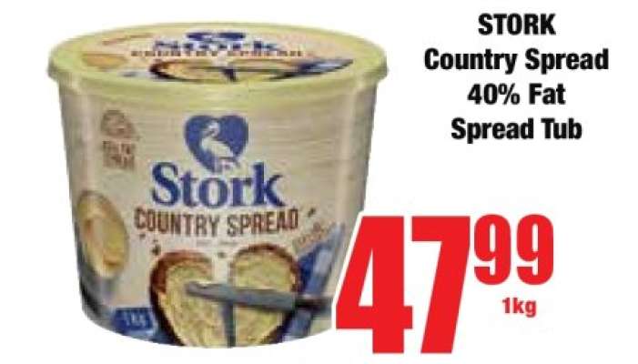 STORK Country Spread 40% Fat Spread Tub