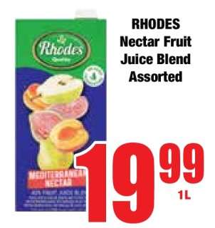 RHODES Nectar Fruit Juice Blend Assorted