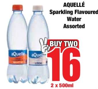 AQUELLÈ Sparkling Flavoured Water Assorted