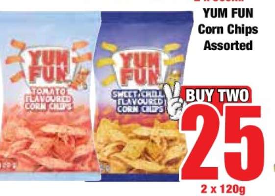 YUM FUN Corn Chips Assorted