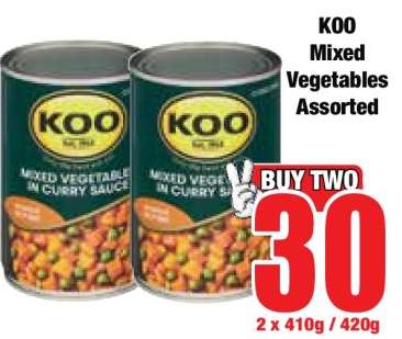 KOO Mixed Vegetables Assorted
