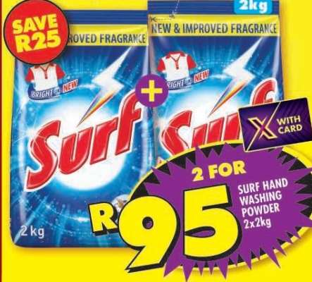 SURF HAND WASHING POWDER 2x2kg